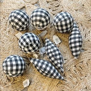 Buffalo check ornaments